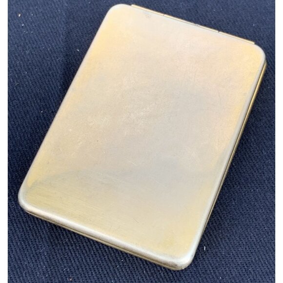 Antique Calling Card Case Gold Tone Hallmarked 2.5 x 1.75" - Picture 2 of 8